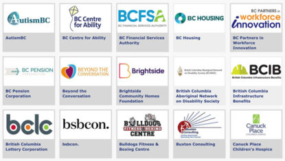 Logos of some Community of Accessible Employers members
