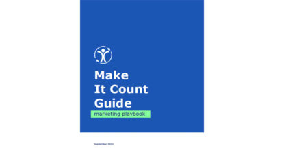 Marketing playbook for the Make it Count Guide 2021.