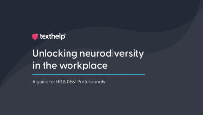 Screengrab of texthelp's neurodiversity guide cover.