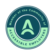 Community of Accessible Employers Badge PNG version